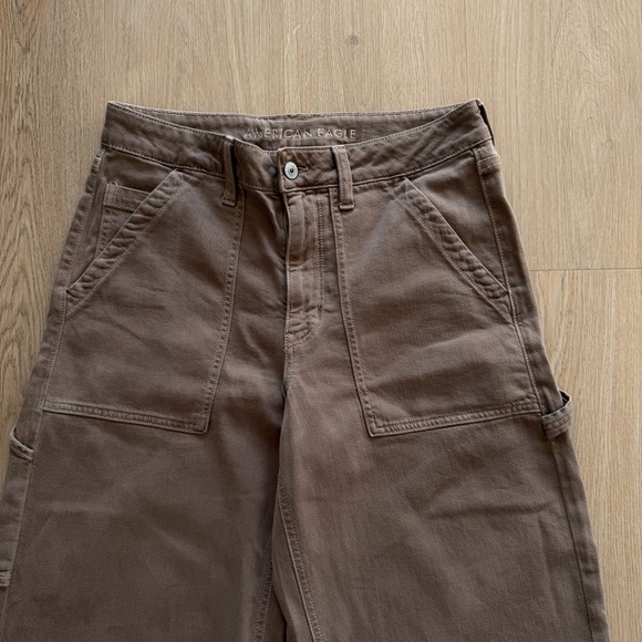 American Eagle Outfitters Tan Wide Leg Pants - Picture 4 of 8